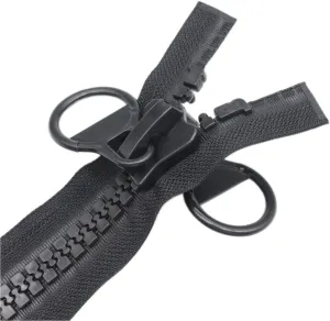 YaHoGa #20 250cm Super Large Plastic Zipper Double Sliders Double Sided Puller Huge Separating Zipper for Tent, DIY, Sewing, Crafts, Bags, Tents, Boat, Cover, Canvas (DP)