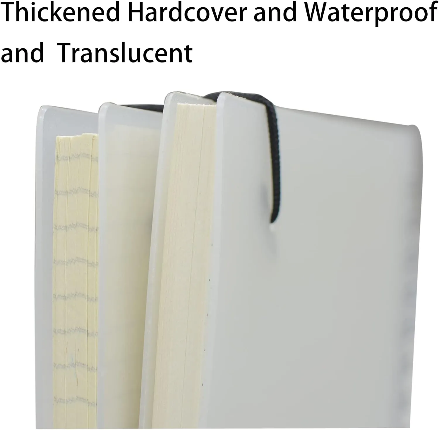 Yansanido Spiral Notebook, 3 Pcs A5 Thick Plastic Translucent Frosting Hardcover Graph Paper 80 Sheets -160 Pages Journals for Study and Notes (A5 5.7" x 8.3"- Grid 3pcs)