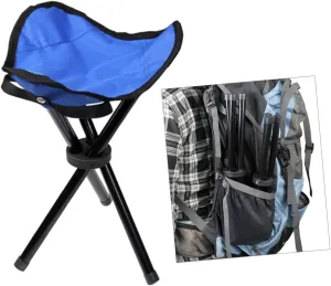 Yardwe Triangle Folding Stool Lightweight Portable Camping Chair for Fishing Picnics Barbecues and Outdoor Activities Easy Setup Design Color