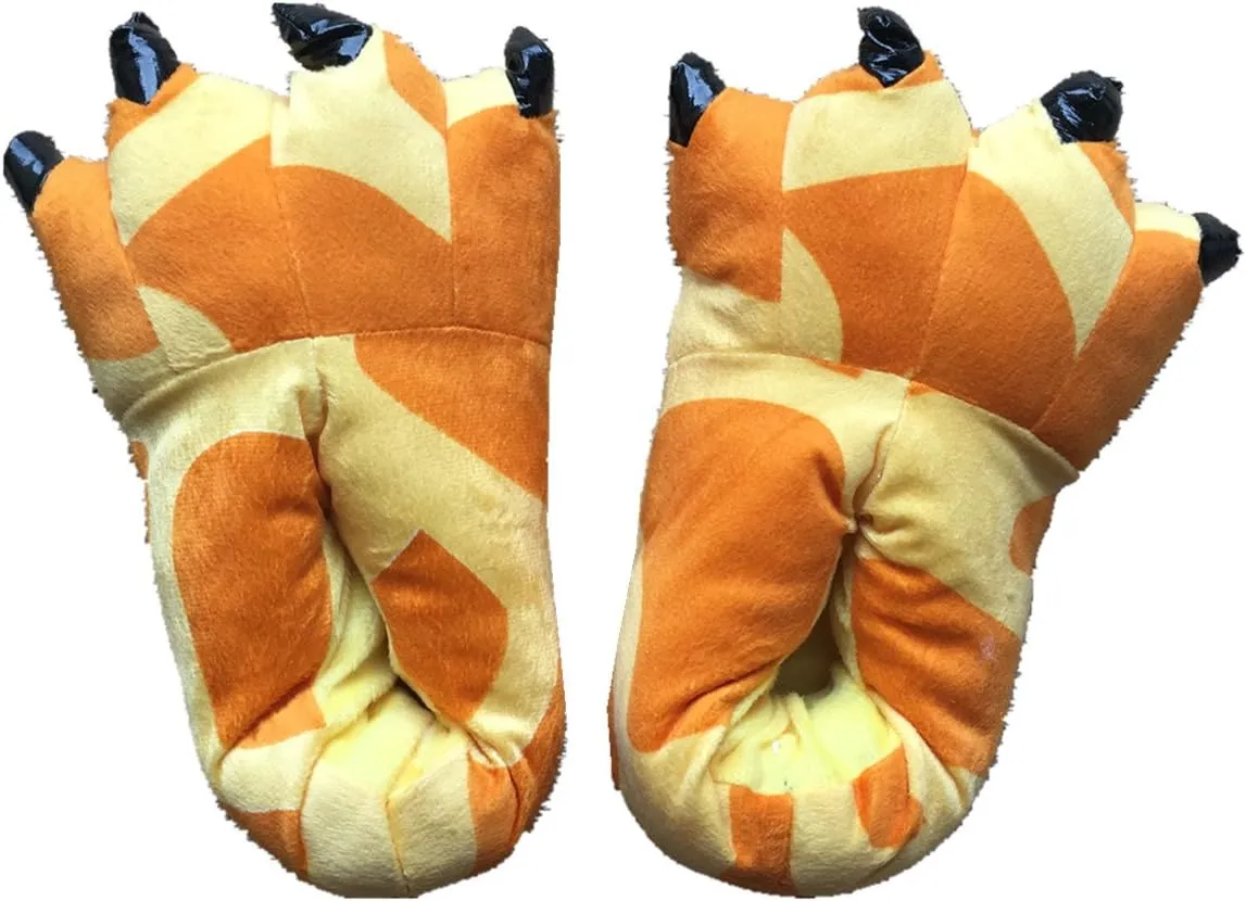 YESBOR Unisex Plush Paw Claw House Slippers Animal Costume Shoes