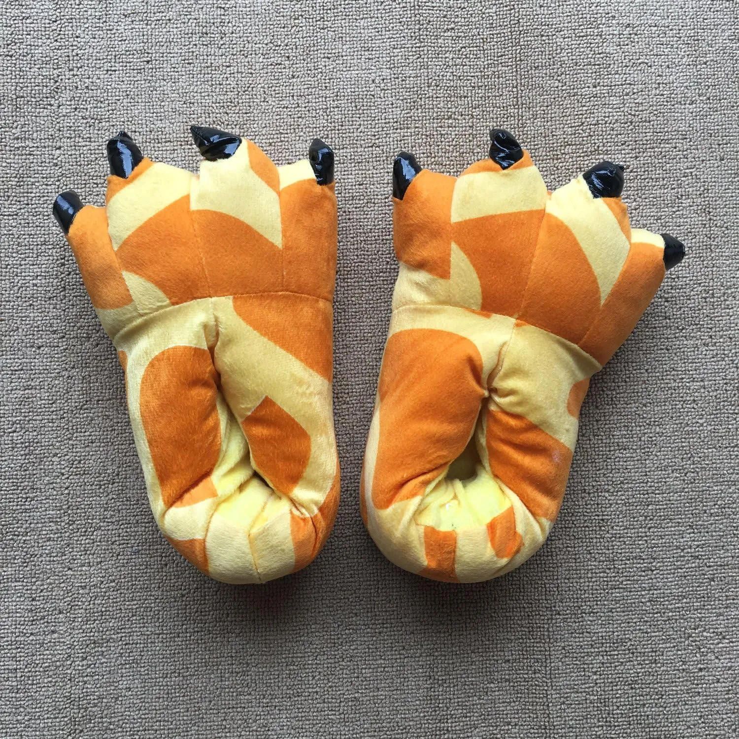 YESBOR Unisex Plush Paw Claw House Slippers Animal Costume Shoes