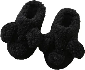 YILANLAN Women's Cartoon Animal Dog Home Cute Slippers - Warm Winter Slippers