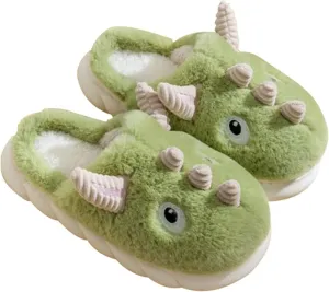 YILANLAN Women's Cute Animal Slippers - Funny Cartoon Winter Plush Thick Soled Slippers