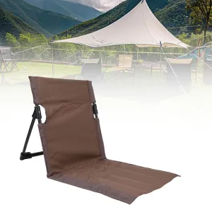 ZJchao Camping Chair, Outdoor Chairs, Folding Chairs for Outside, Beach Floor Chair with Adjustable Back Support Folding Portable Lightweight Breathable Camping Floor Chair for Outdoor Fi