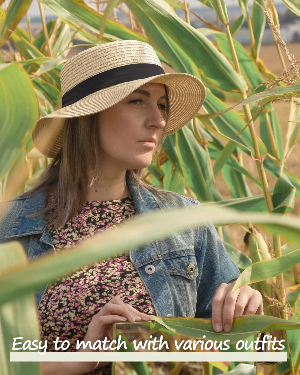 Zylioo XXL Oversize Straw Boater Hats,Large Summer Travel Sun Hats,UV Protection Packable Beach Hat with Chin Strap